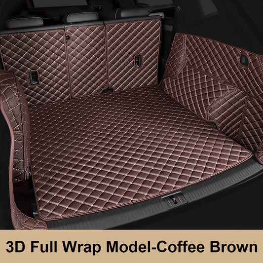 CM04 Coffee Brown Leather Trunk Mat