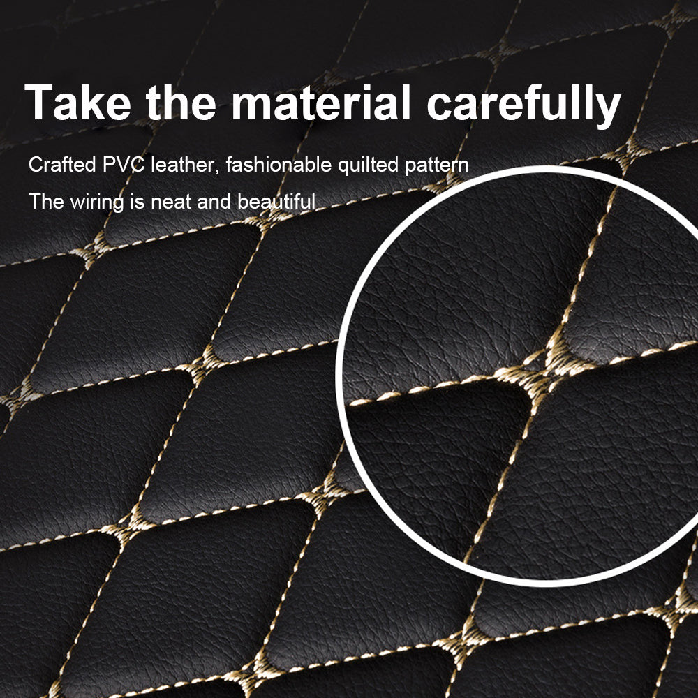 CM04 Coffee Brown Leather Trunk Mat