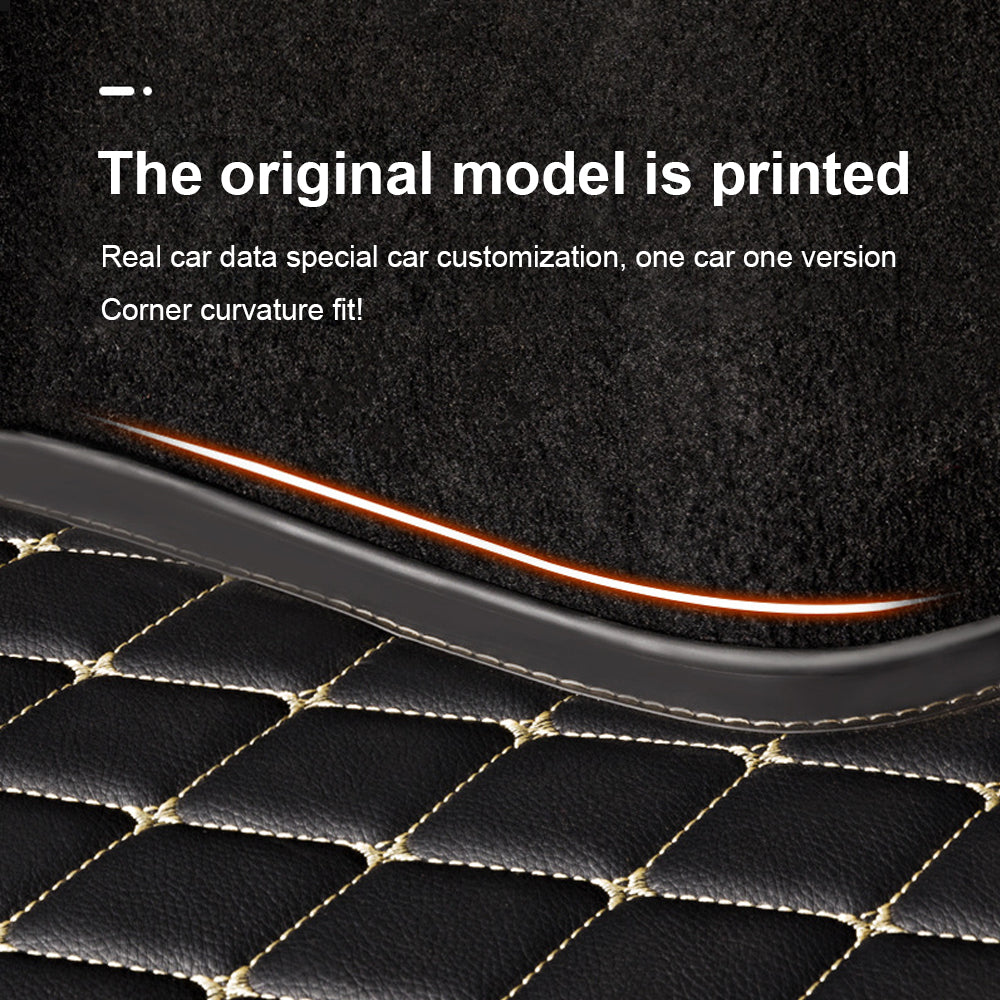CM04 Coffee Brown Leather Trunk Mat